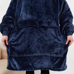 HeatHug Hoodie - Der beheizbare Oversized Hoodie mit Kuscheltasche