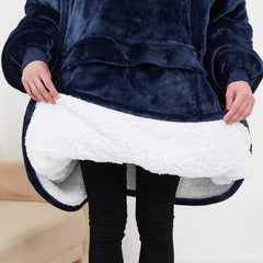 HeatHug Hoodie - Der beheizbare Oversized Hoodie mit Kuscheltasche