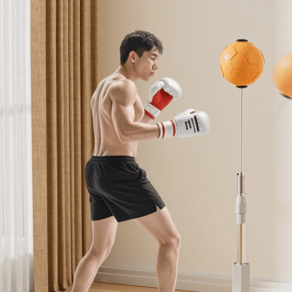 PunchPro Compact - Freistehender Punching Ball mit Boxhandschuhen