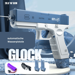 Elektrische Wasserpistole in Glock-Optik für Kinder