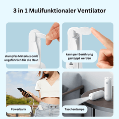 Handlicher tragbarer Ventilator - Der erfrischende Begleiter für unterwegs