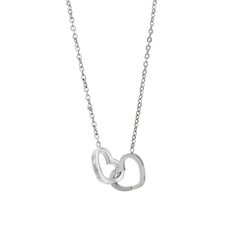 Simple Stainless Steel Plating Love Engraved Necklace