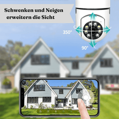 Überwachungskamera in Glühbirnenform